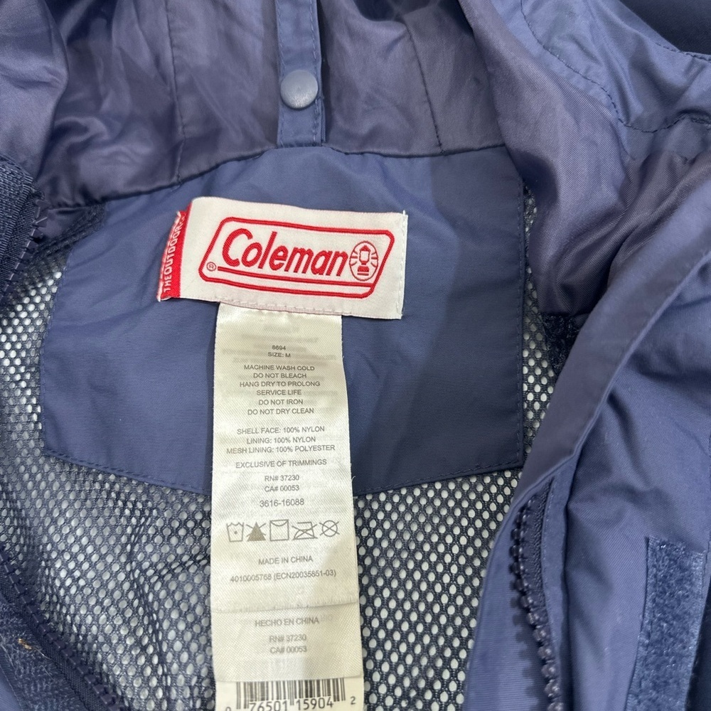 NWOT Coleman Men Navy Hooded Jacket - Picture 5 of 14